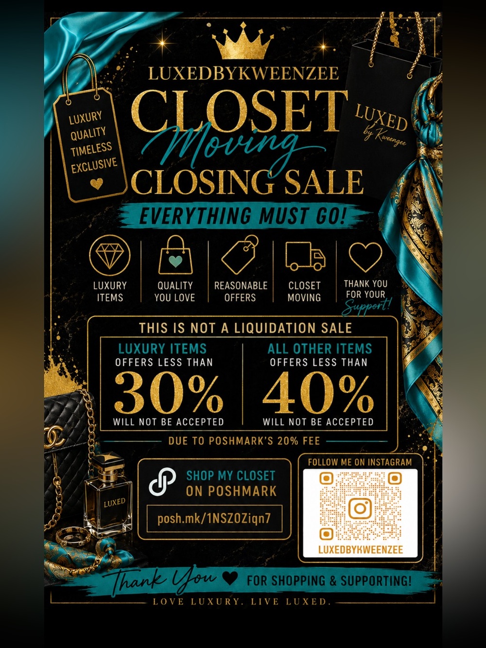 MOVING / CLOSET CLOSING SALE Lululemon Closet Wide